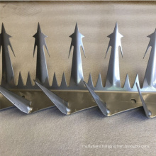 High Security Galvanized Steel Anti Climb Wall Spikes